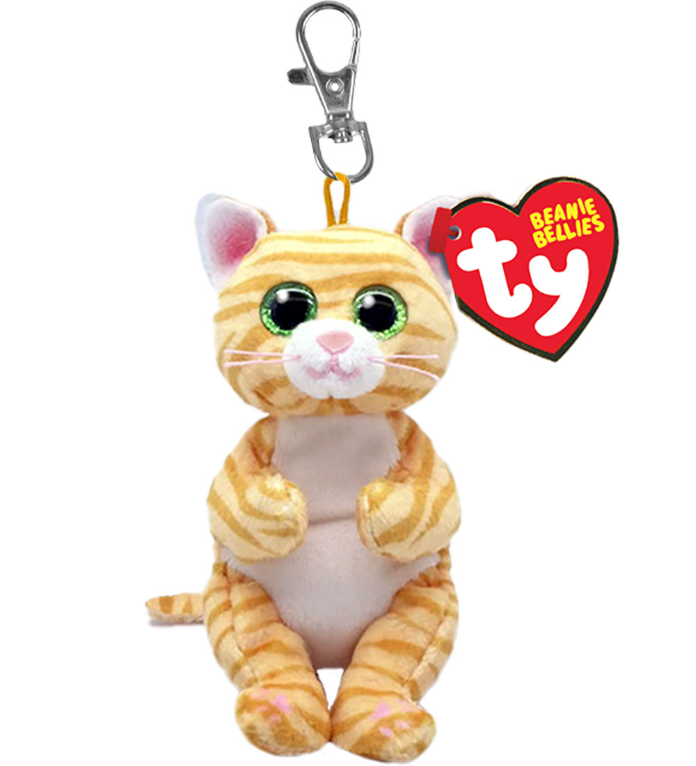 Ty Keychain w. Soft Toy - Beanie Bellies - 10 cm - Mango
