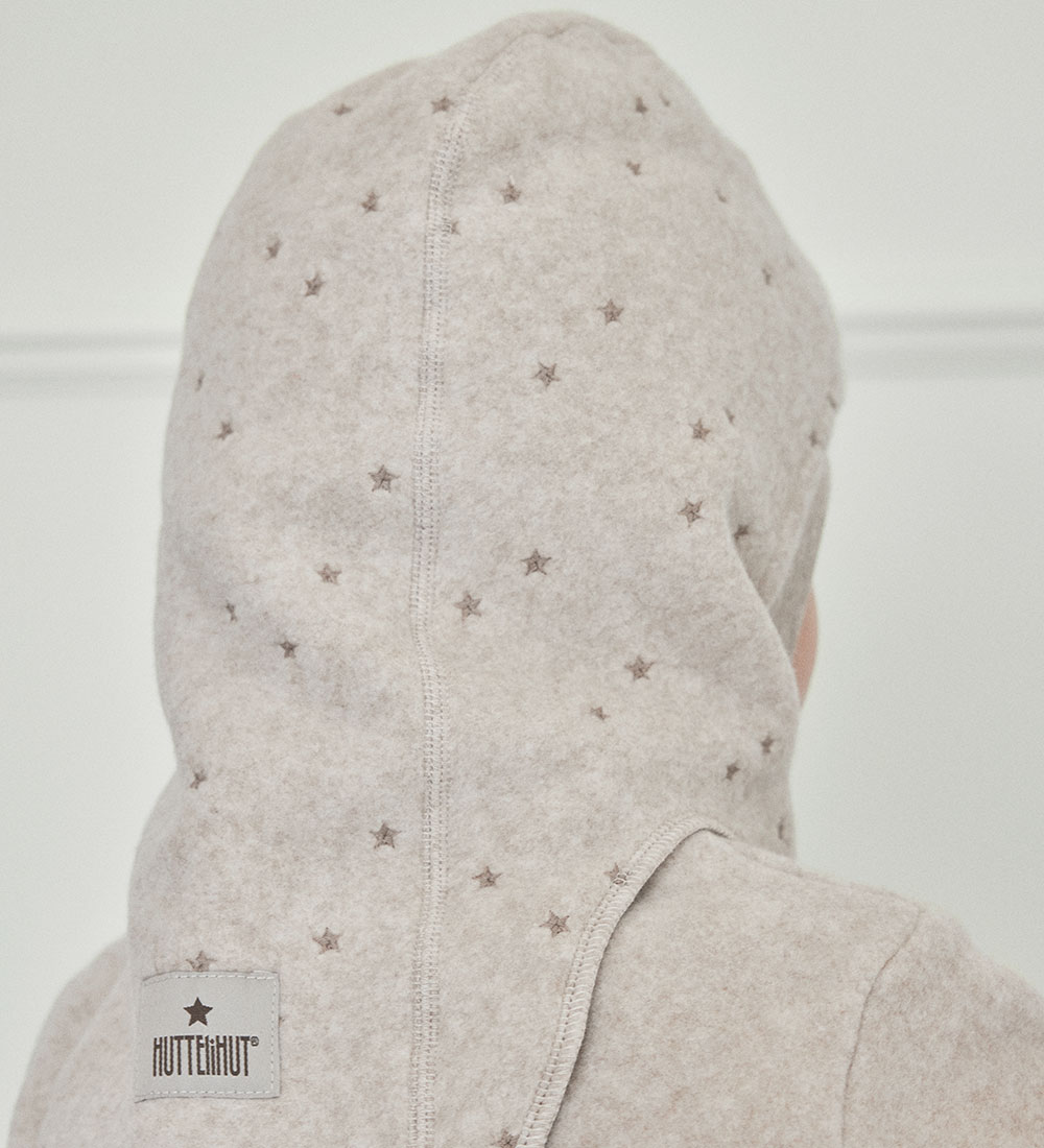 Huttelihut Schlupfmütze - Fleece - 2-lagig - Camel Melange m. St