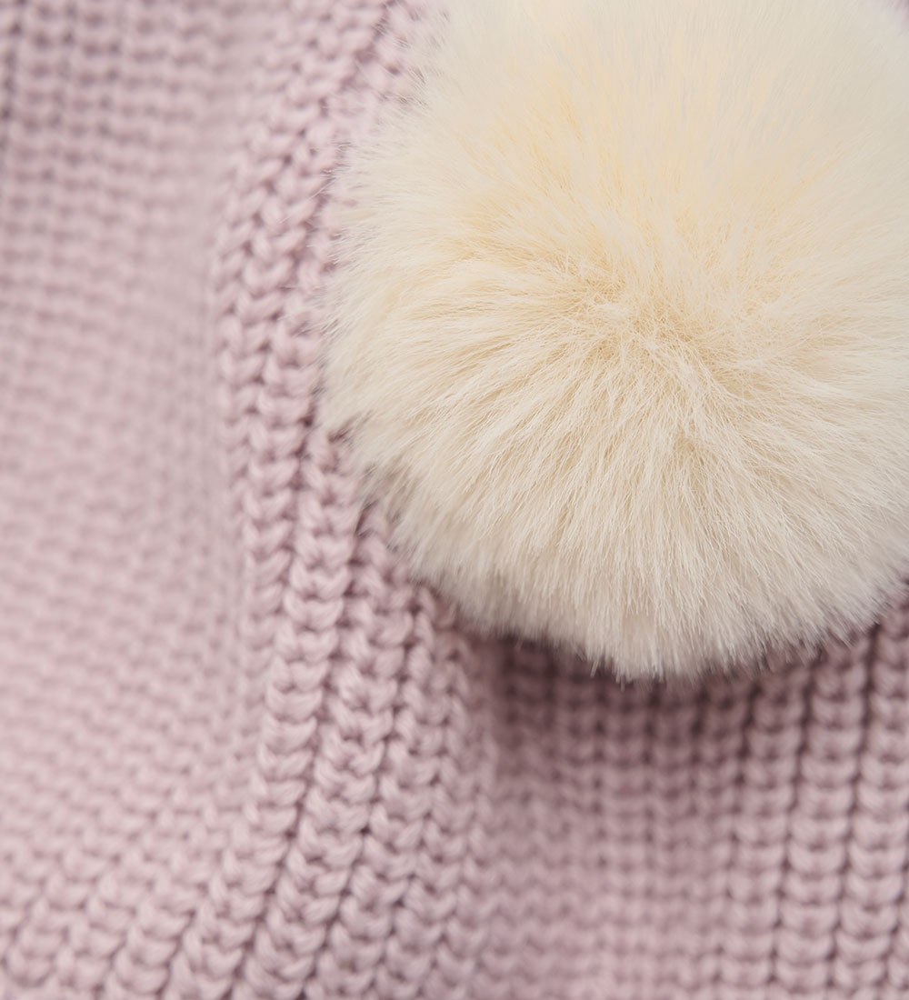 Bonnet Huttelihut - Tricoté - Cloud Gris av. Pompon