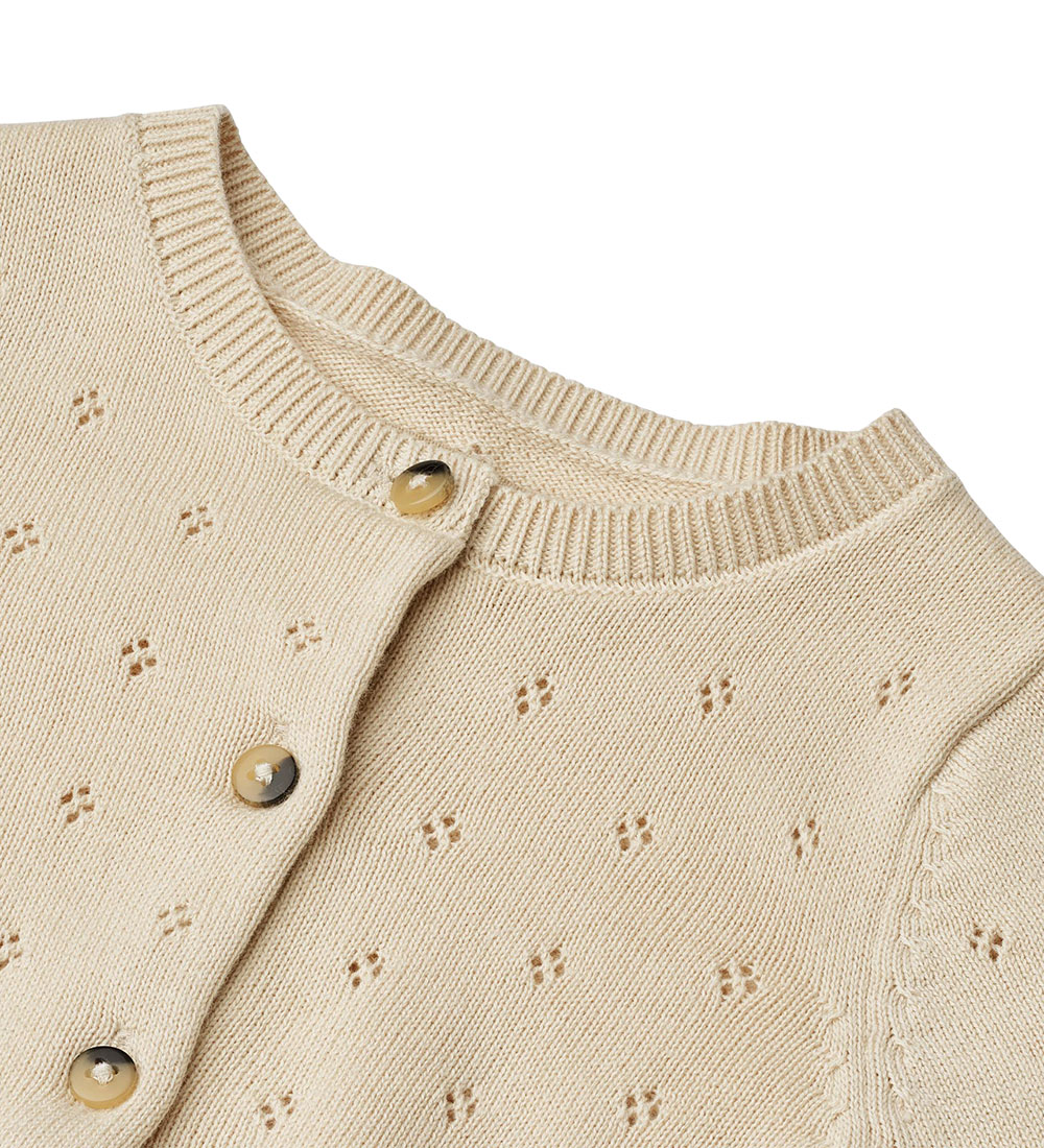 Wheat Cardigan - Knitted - Maia - Sandshell
