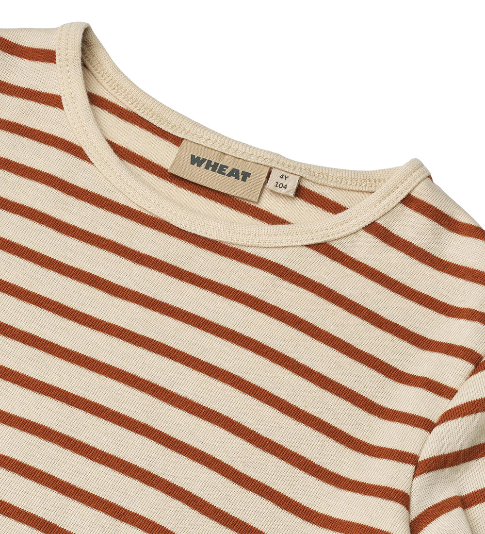 Wheat Tröja - Stig - Varm Caramel Stripe