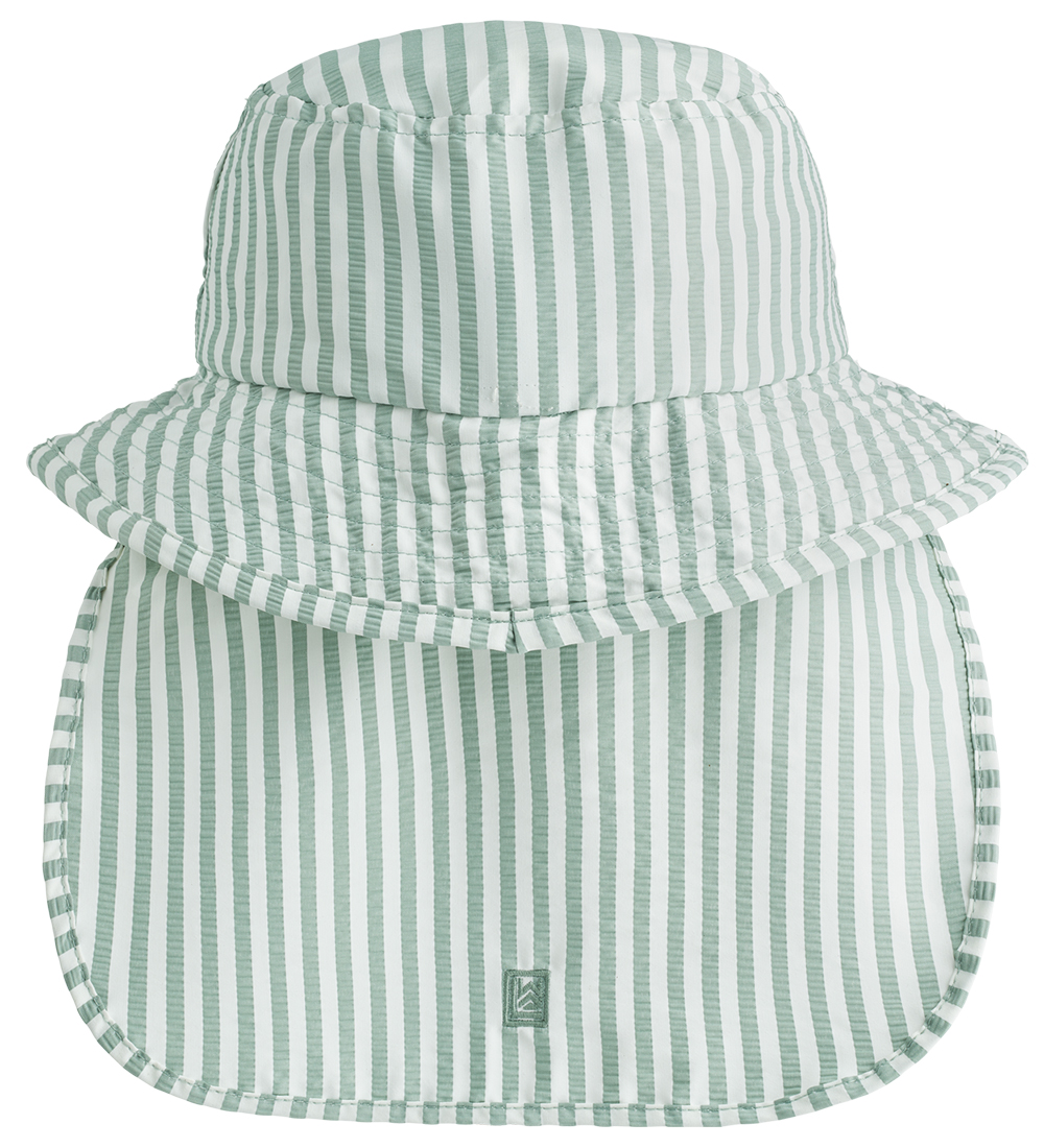 Liewood Sundhattur - Damona - UV40+ - Stripe Piparmynta/Stökkt W