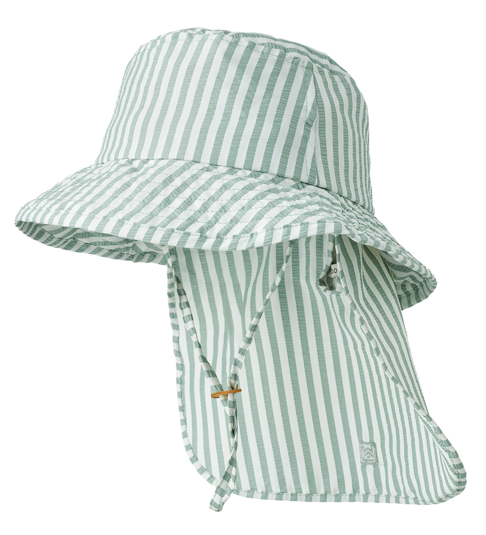 Liewood Sundhattur - Damona - UV40+ - Stripe Piparmynta/Stökkt W