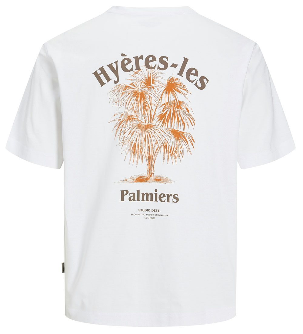 Jack & Jones T-shirt - JorParos - Bright White/Palms
