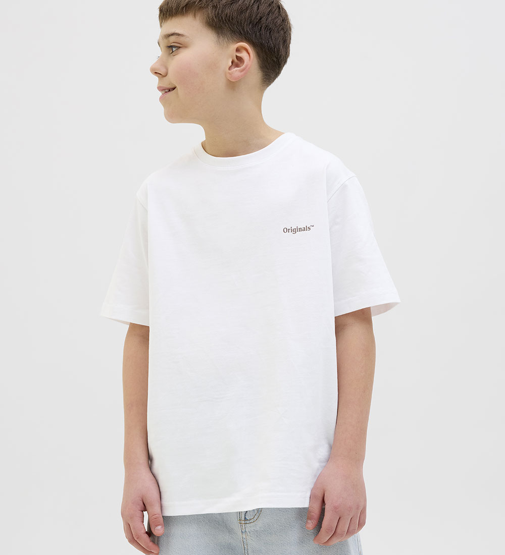 Jack & Jones T-shirt - JorParos - Bright White/Palms