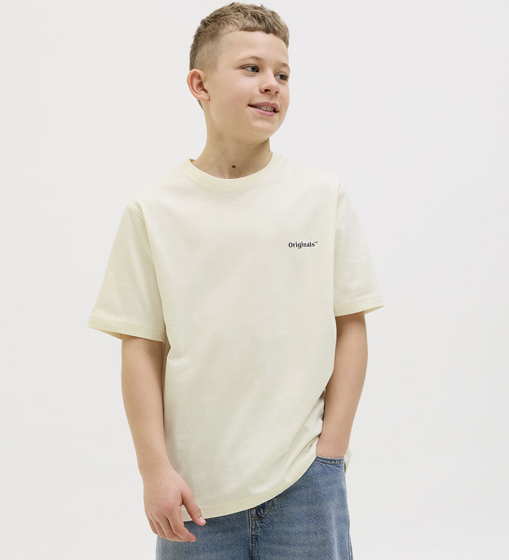 Jack & Jones T-shirt - JorParos - Antique White/DRUVOR