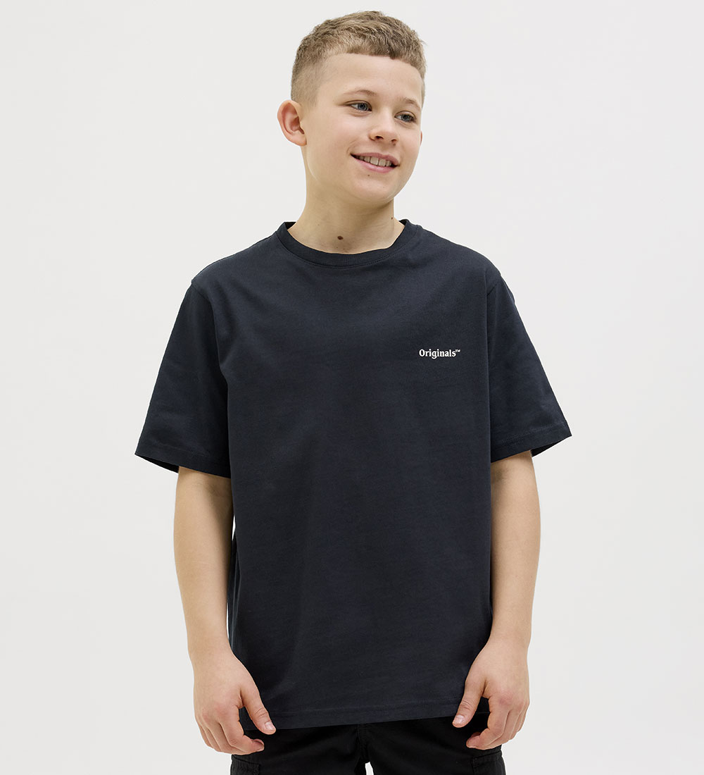 Jack & Jones T-shirt - JorParos - Black/Yellow CLAM