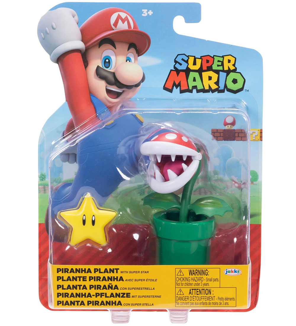 Super Mario Figur - 11 cm - Piranhaväxt