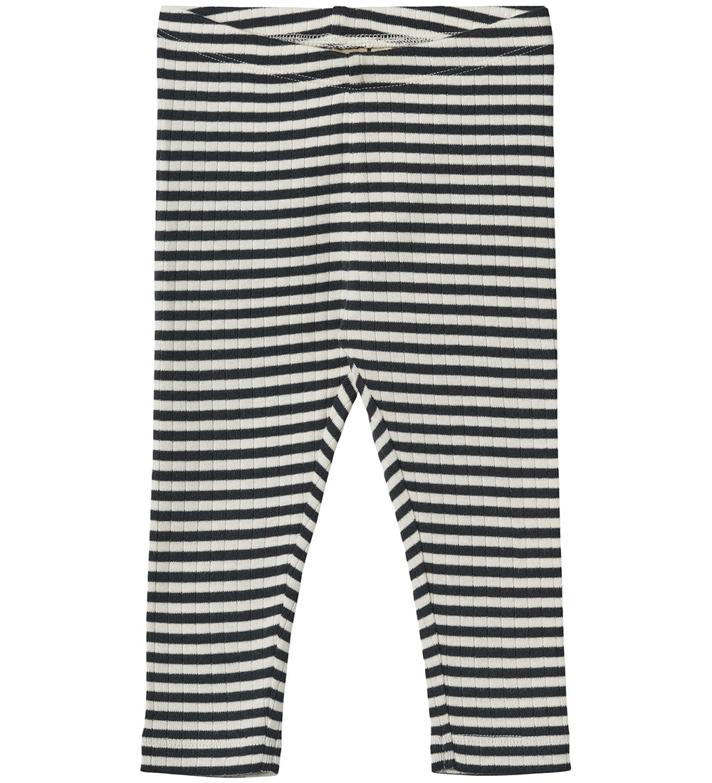 Wheat Leggings - Rib - Jules - Navy Stripe