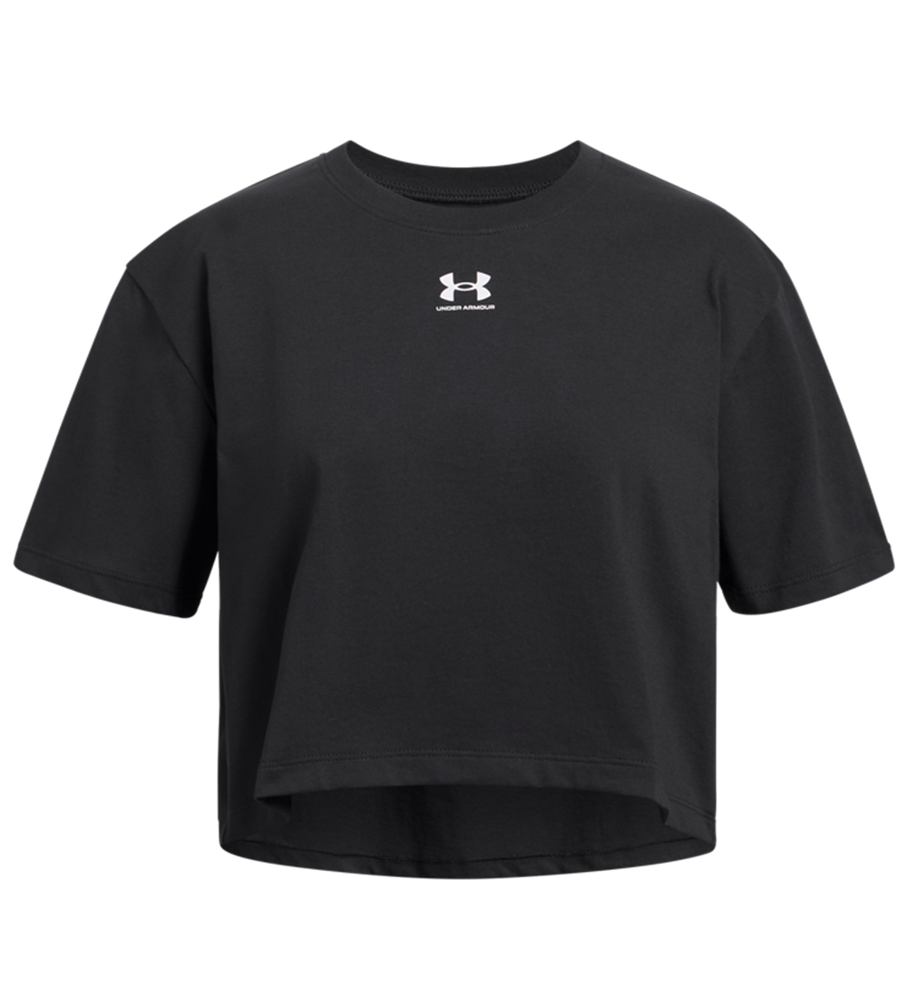 Under Armour T-shirt - Cropped - Rival - Black