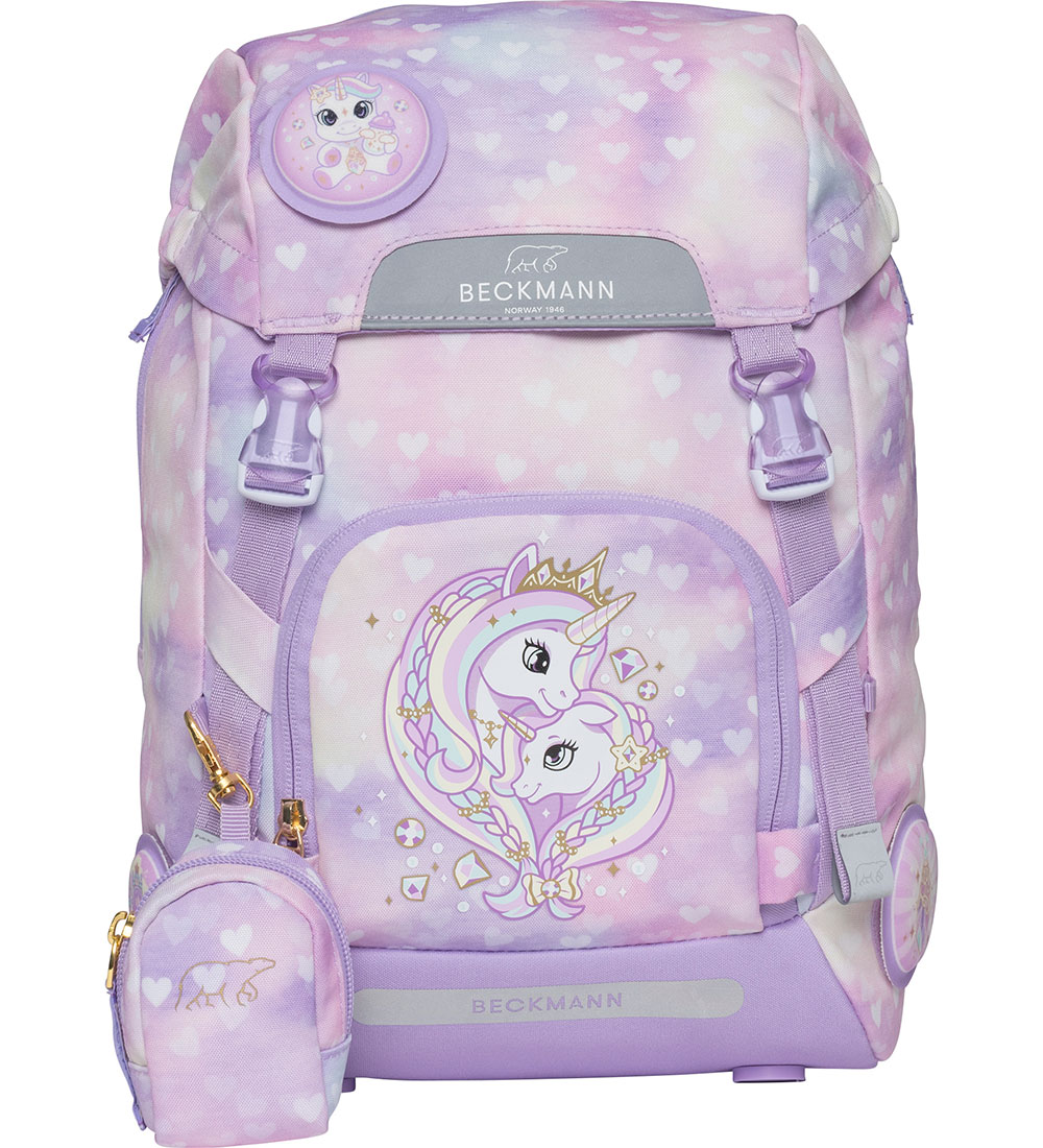 Beckmann School Backpack - Classic+ - Unicorn Princess - Purple