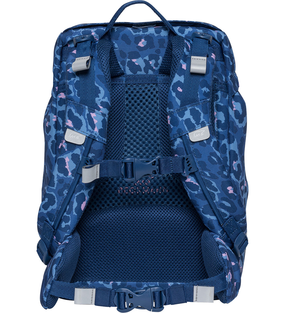 Beckmann Skólataska - Classic+ - Cheetah - Dökkblátt
