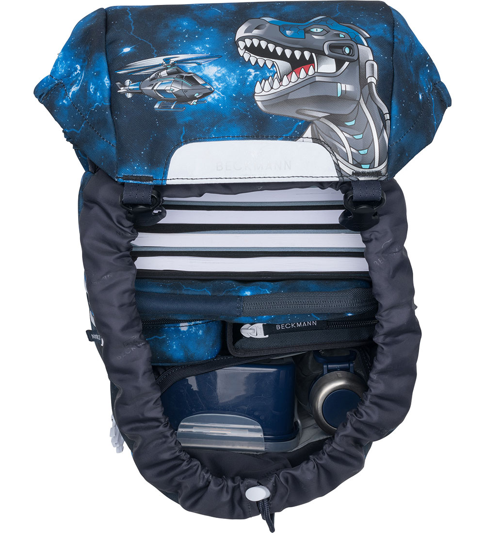 Beckmann Schulranzen - Classic+ - Tech Rex - Schwarz