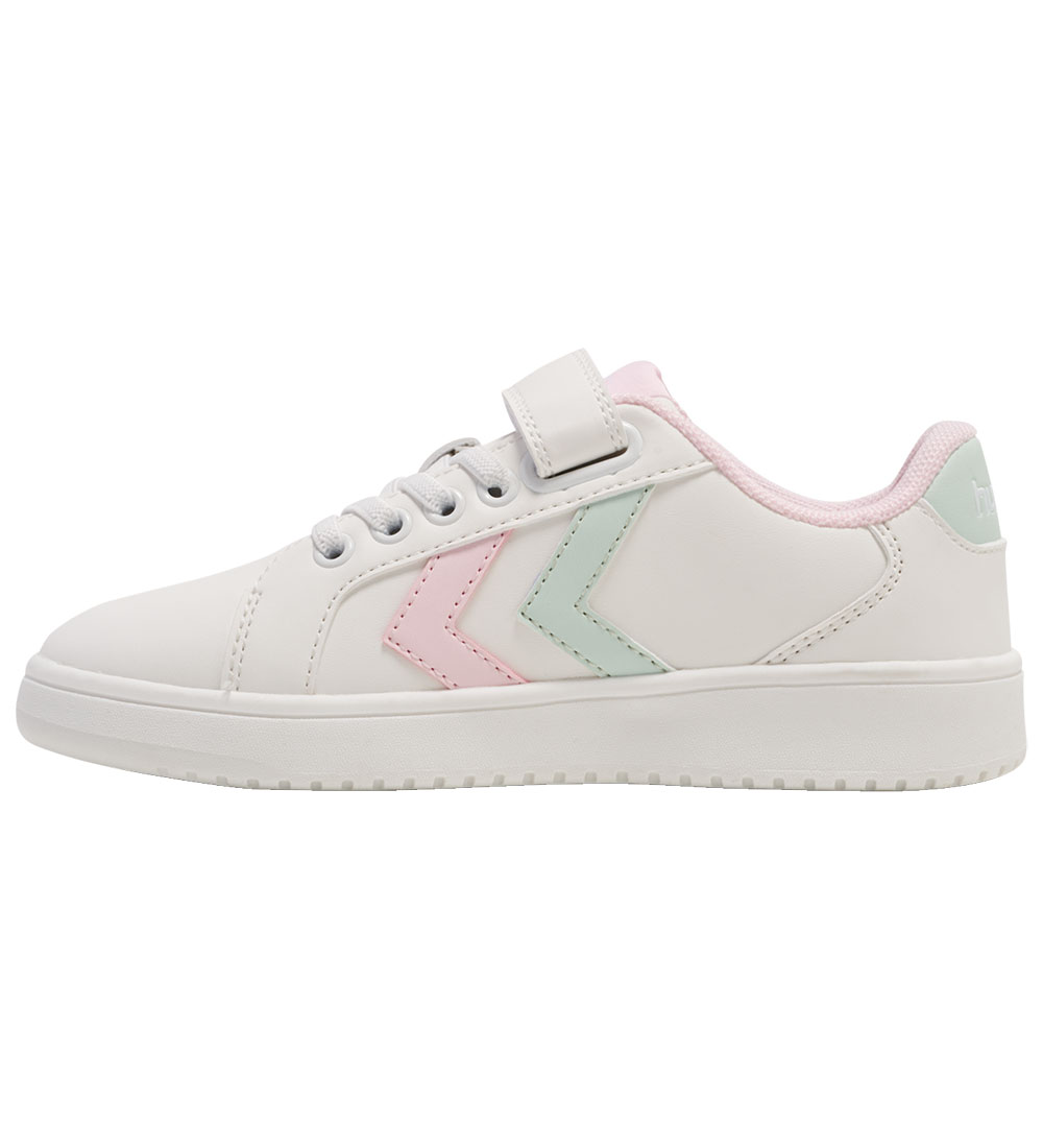 Hummel Shoes - Derby Court JR - White/Pink