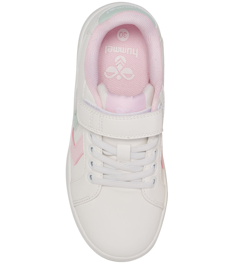 Hummel Shoes - Derby Court JR - White/Pink