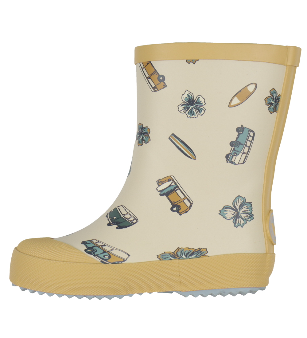 Wheat Rubber Boots - Muddy - Taffy Surf Friends