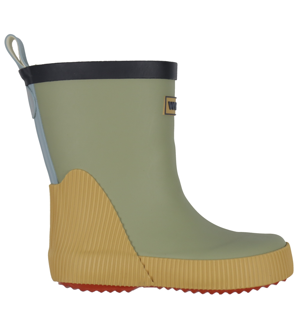 Wheat Rubber Boots - Welly - Green Tea