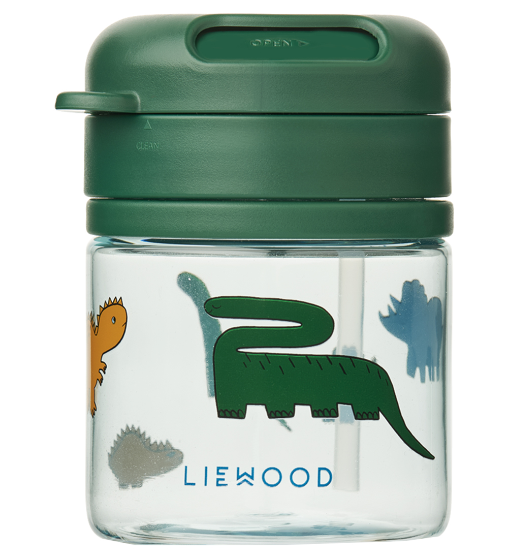 Liewood Cup w. Straws - Pavia - 280 mL - Dinosaurs/Mist