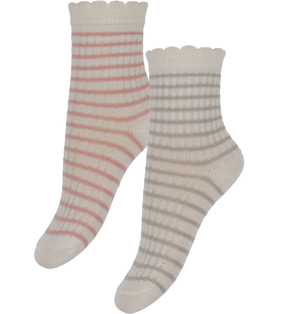 Minymo Socks - 7-Pack - Ash Rose w. Pattern