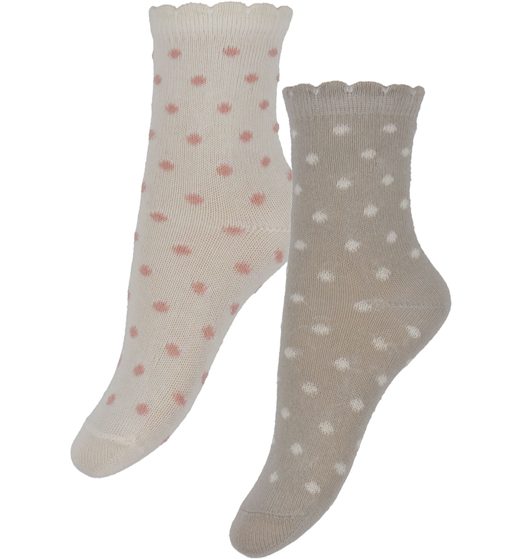Minymo Socks - 7-Pack - Ash Rose w. Pattern