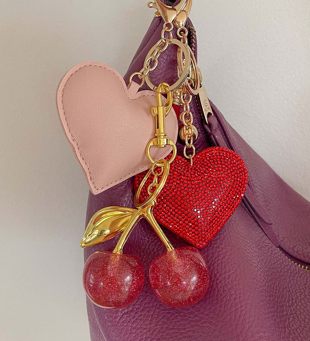By Stær Keychain - Cherry - Pink
