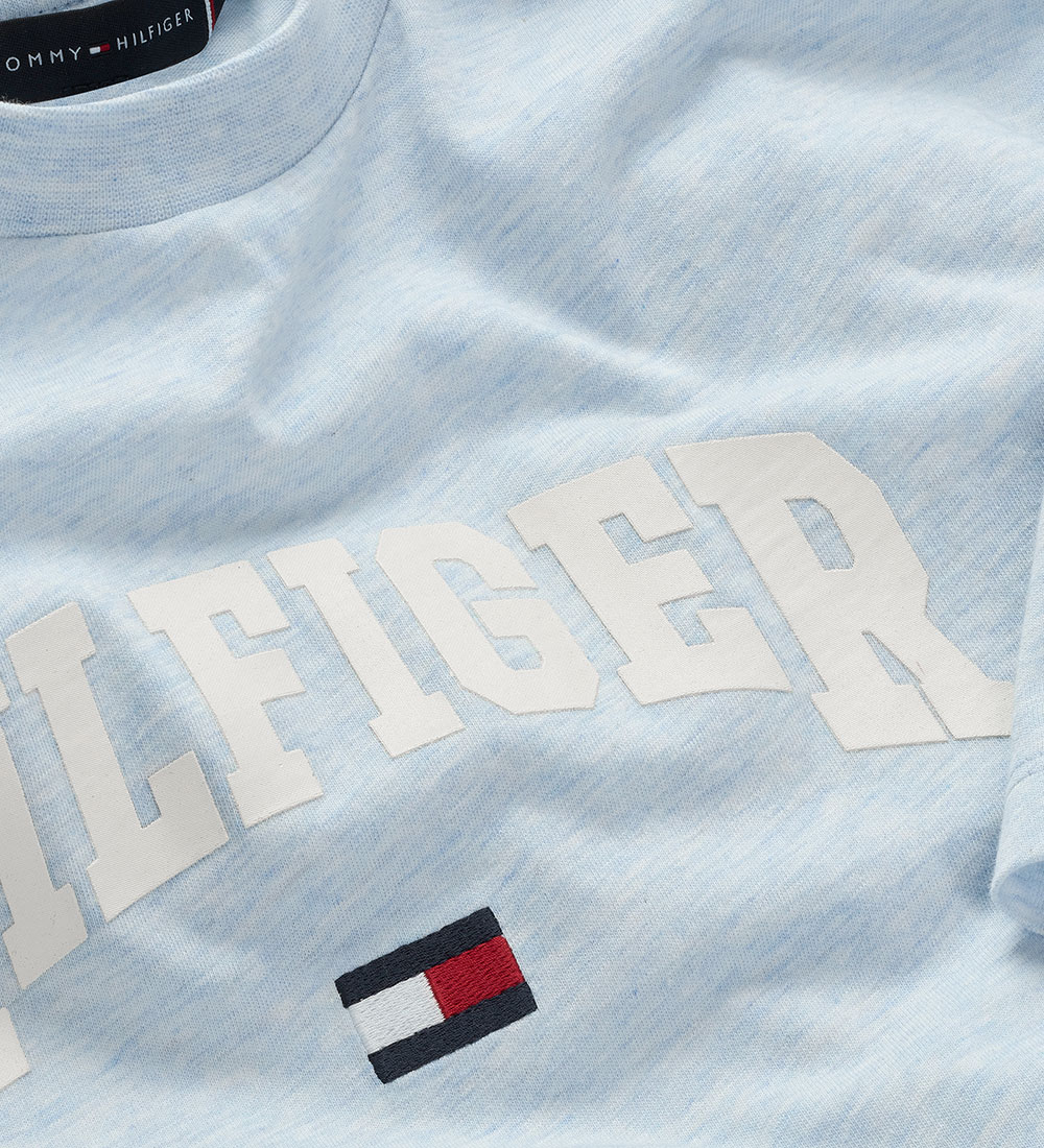 Tommy Hilfiger T-shirt - Varsity - Breezy Blue Heather