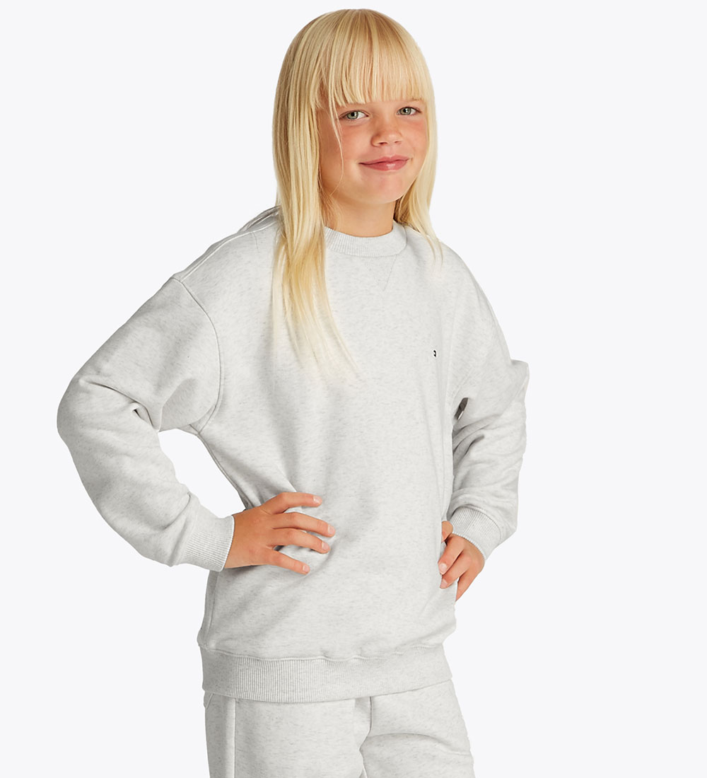 Tommy Hilfiger Peysa - Tímalaust - Snow White Heather
