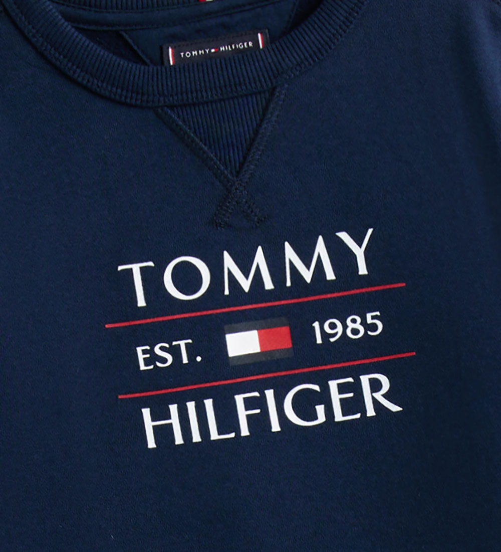 Tommy Hilfiger Sweatshirt - Flag Hilfiger - Dark Night Navy