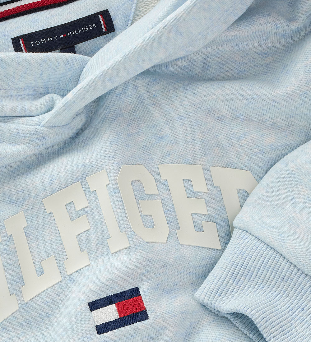 Tommy Hilfiger Hoodie - Varsity - Breezy Blue Heather