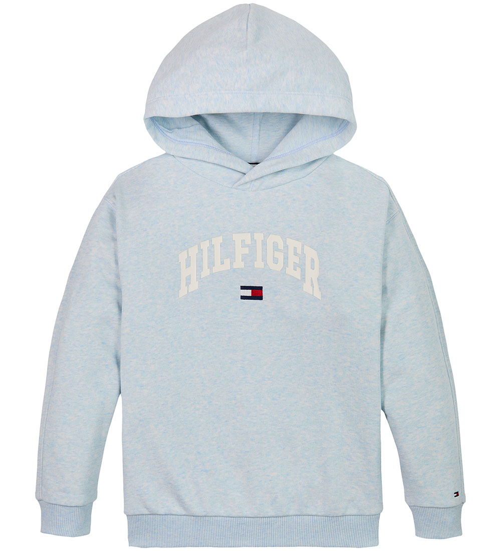 Tommy Hilfiger Hoodie - Varsity - Breezy Blue Heather