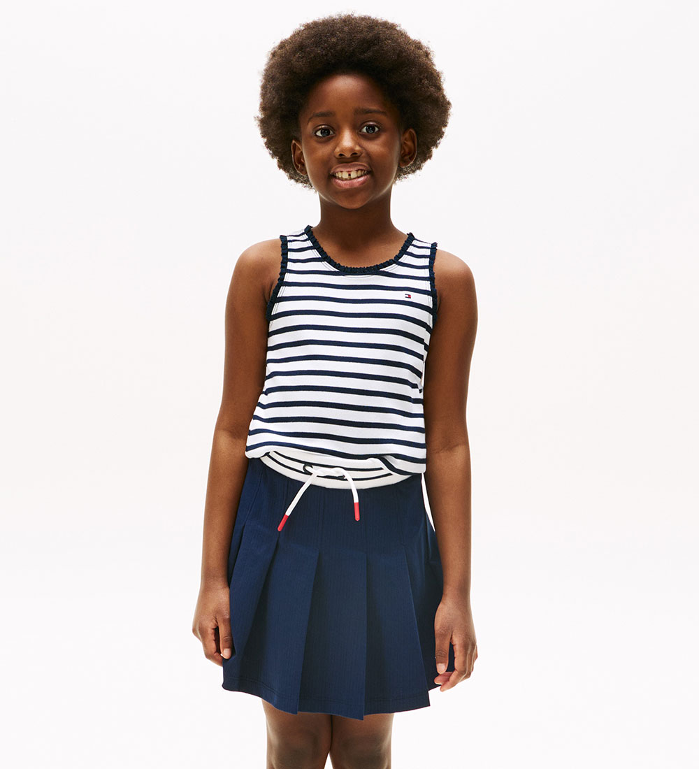 Tommy Hilfiger Top - Rib - Essential - Dark Night Navy/Stripes