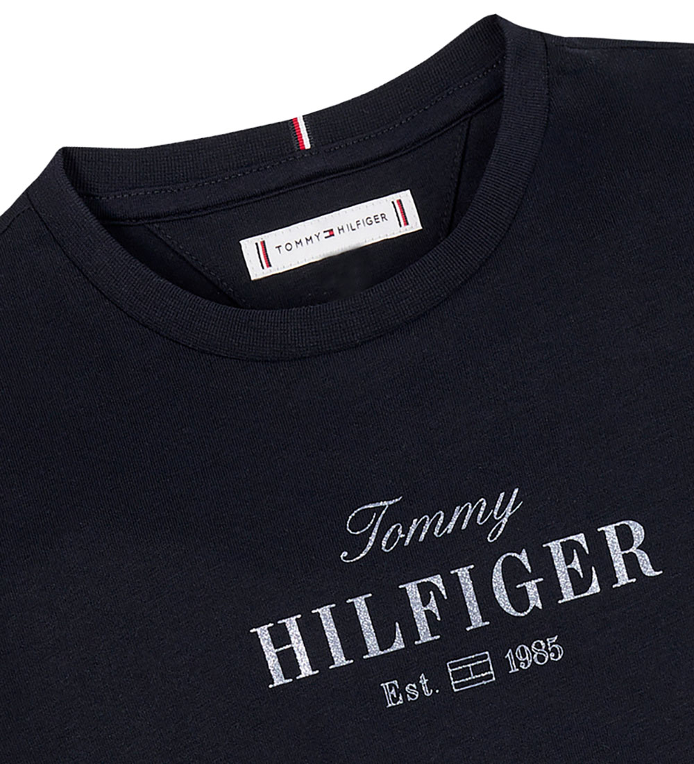 Tommy Hilfiger T-Shirt - Schriftzug - Dark Nacht Navy