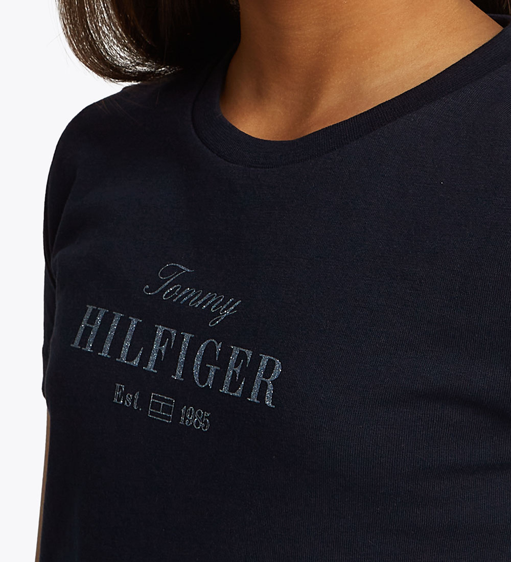 Tommy Hilfiger T-Shirt - Schriftzug - Dark Nacht Navy