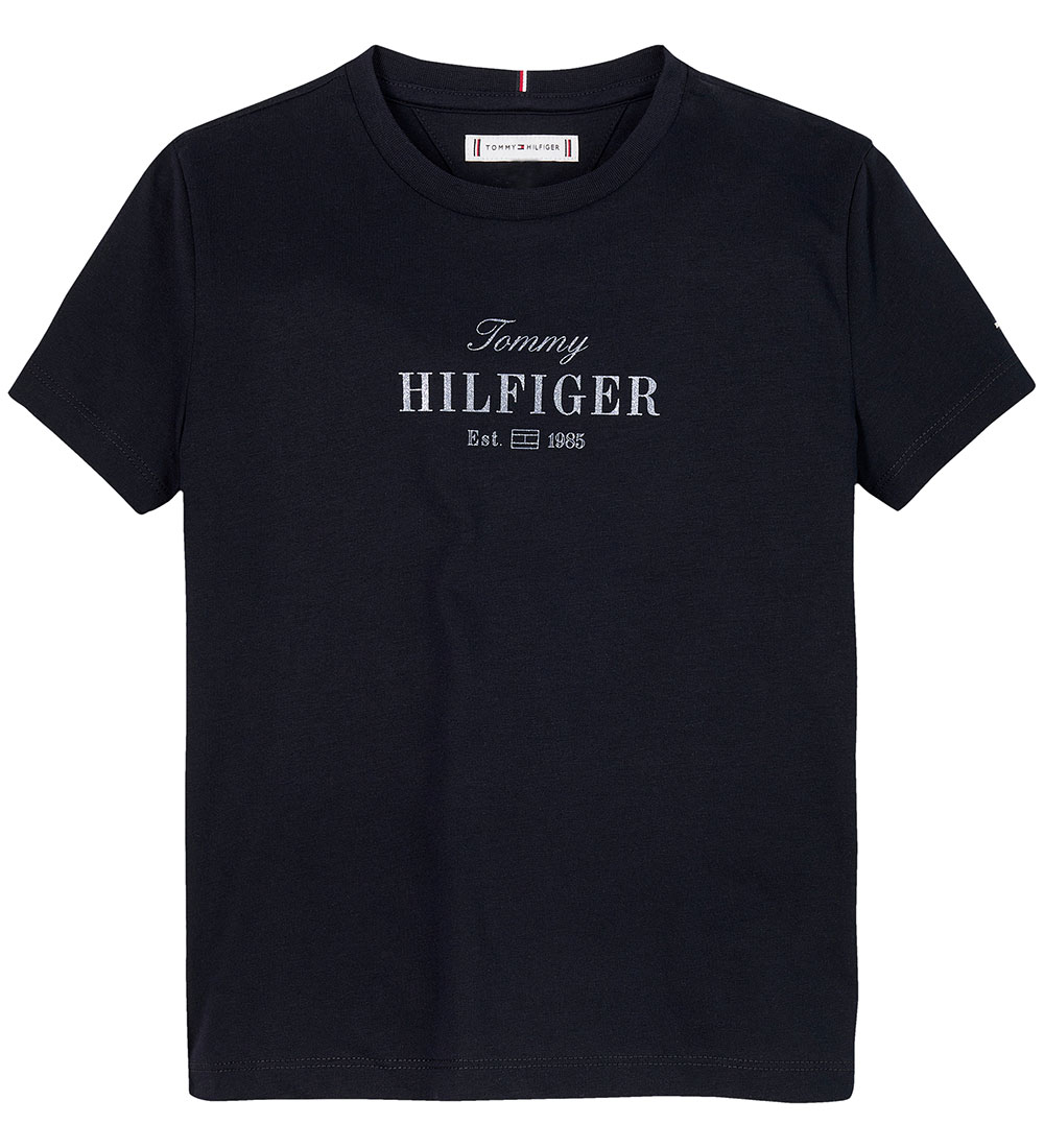 Tommy Hilfiger T-Shirt - Schriftzug - Dark Nacht Navy