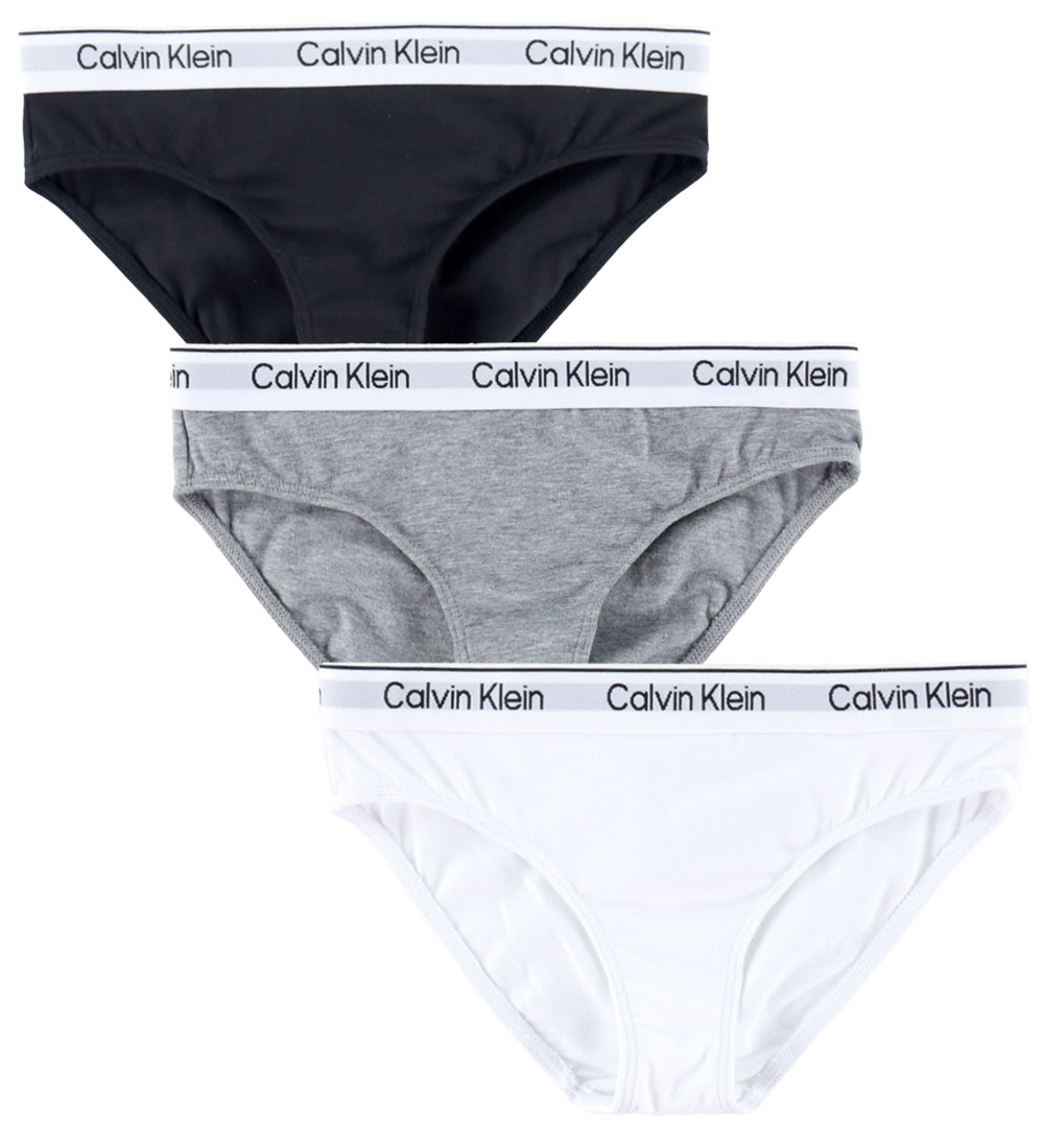 Calvin Klein Trosor - 3-pack - Vit/Svart/Gråmelerad