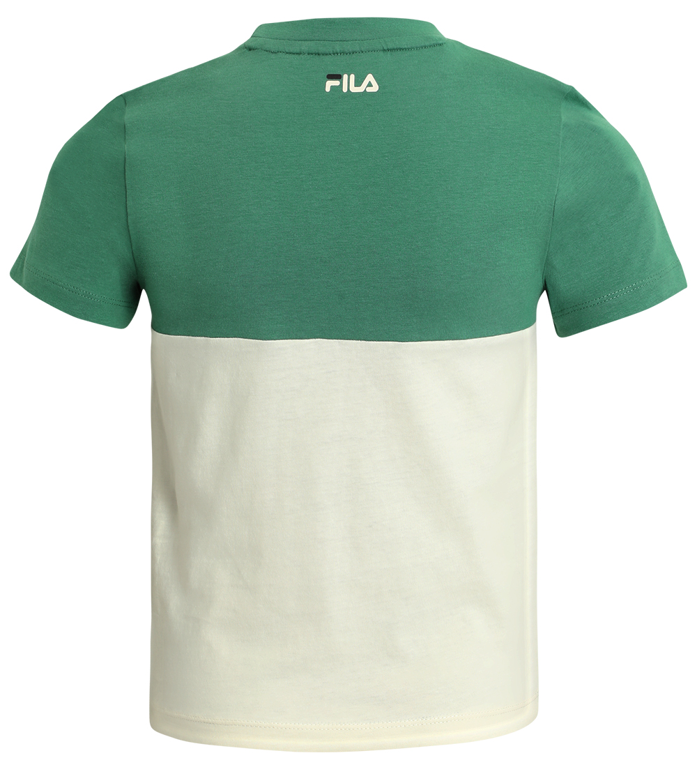 Fila Stuttermabolur - Lottum - Fir/Antique White