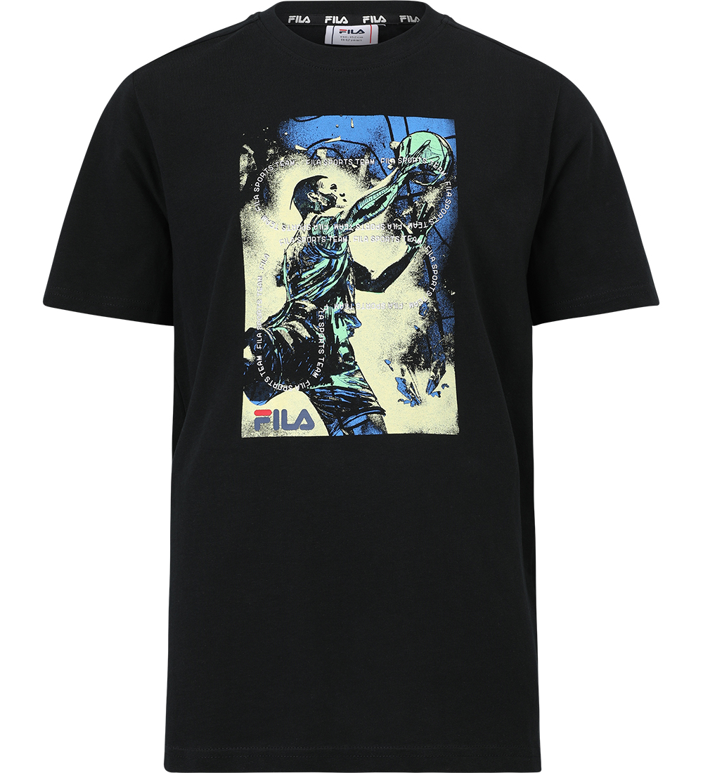 Fila T-shirt - Illertissen - Black w. Print