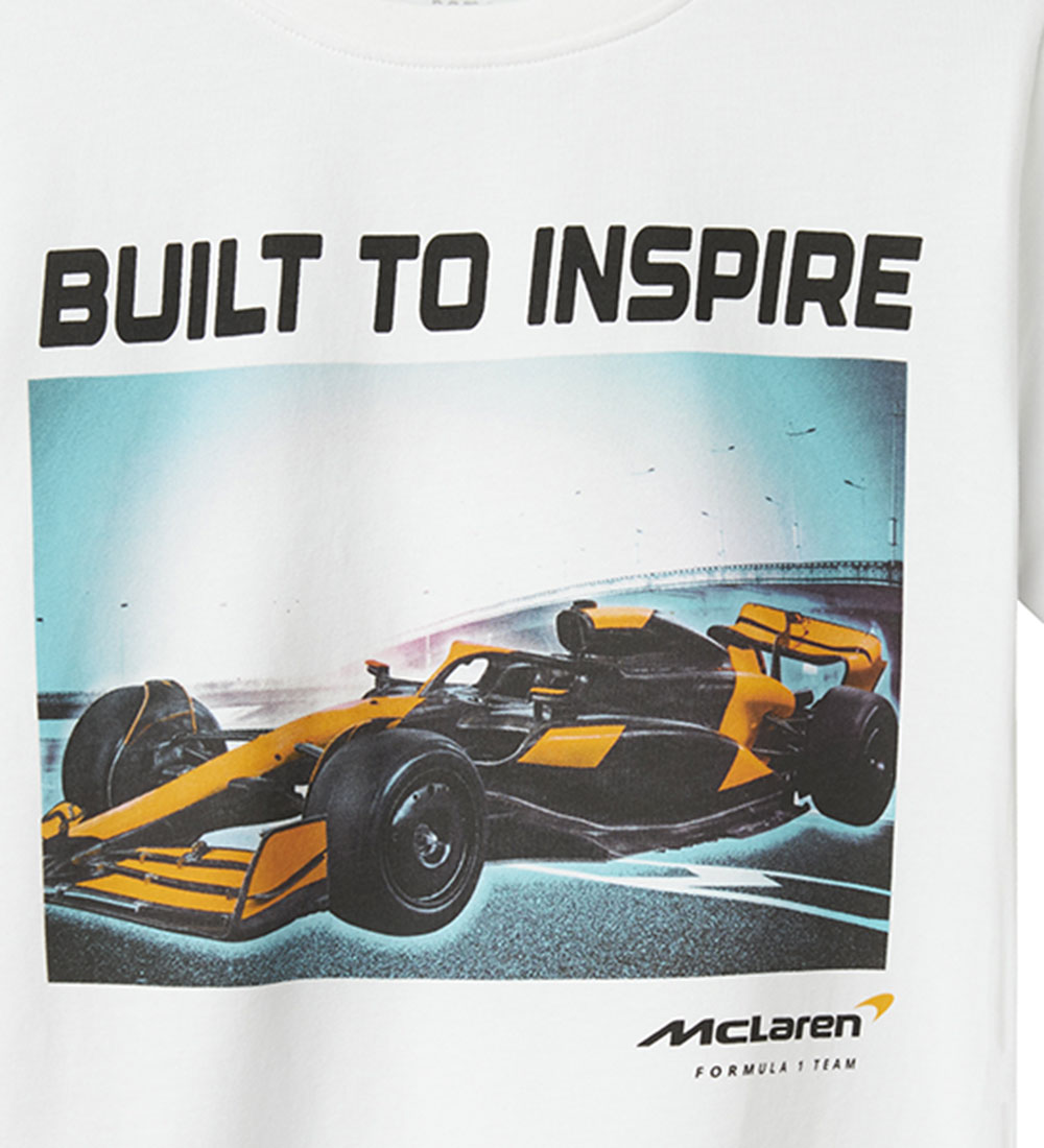 Name It T-Shirt - NkmDenver McLaren - Bright White/1 Auto