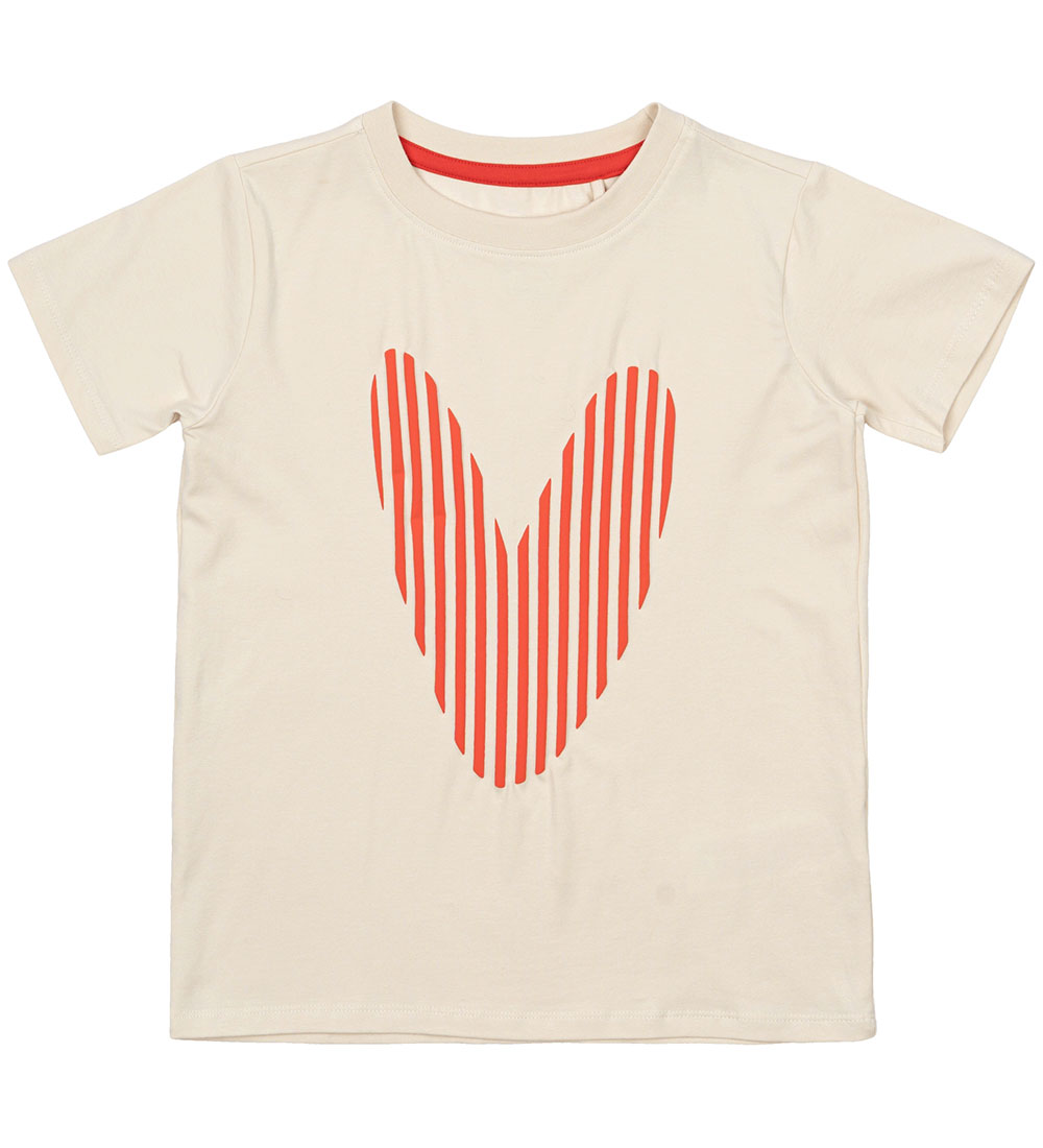 The New T-shirt - TnNorrine - White Swan w. Heart
