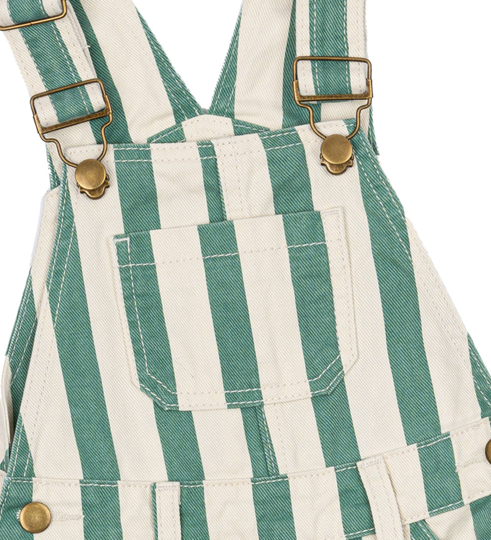 The New Siblings Overalls - TnstNewman - Bottle Green Striped