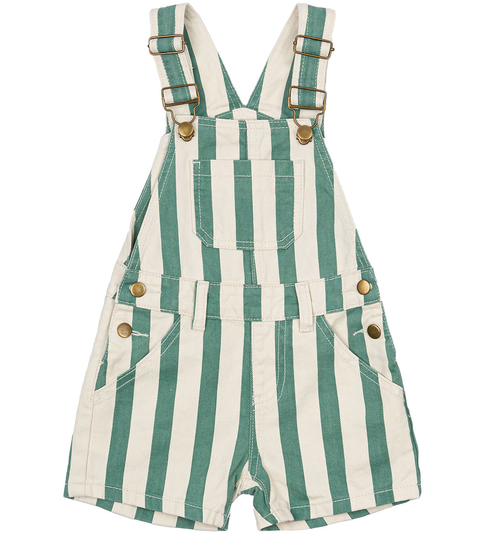 The New Siblings Overalls - TnstNewman - Bottle Green Striped