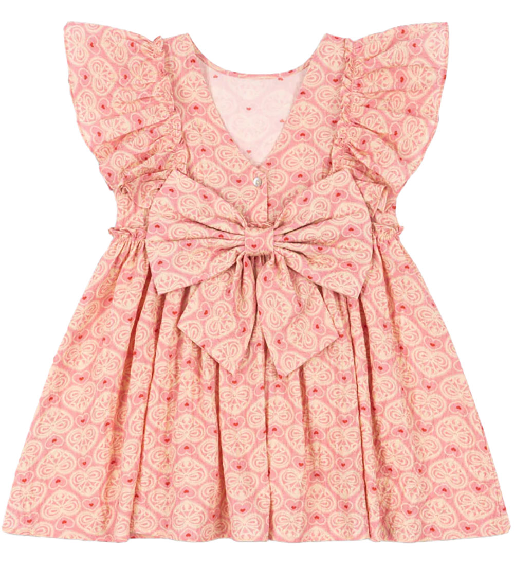 Konges Sløjd Dress - Ava Bow - Lacy Pink