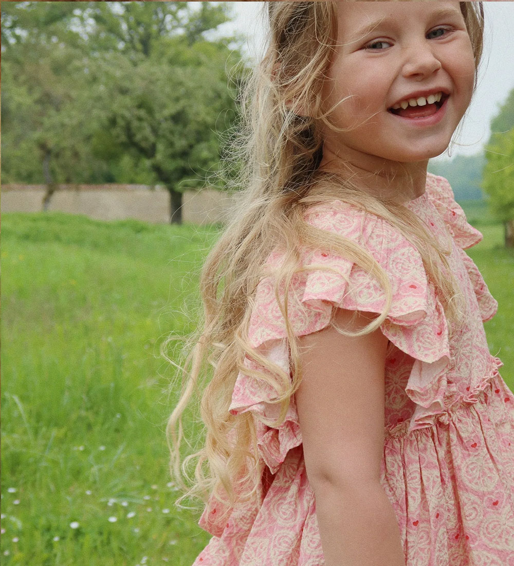 Konges Sløjd Dress - Ava Bow - Lacy Pink