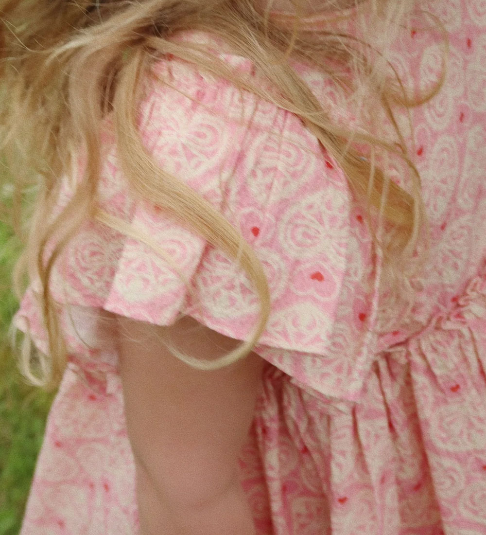 Konges Sløjd Dress - Ava Bow - Lacy Pink