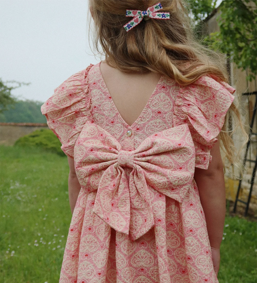 Konges Sløjd Dress - Ava Bow - Lacy Pink