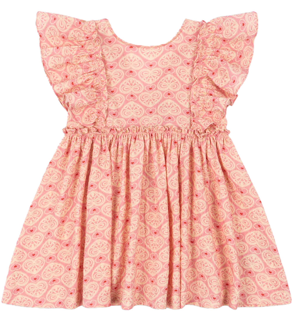 Konges Sløjd Dress - Ava Bow - Lacy Pink