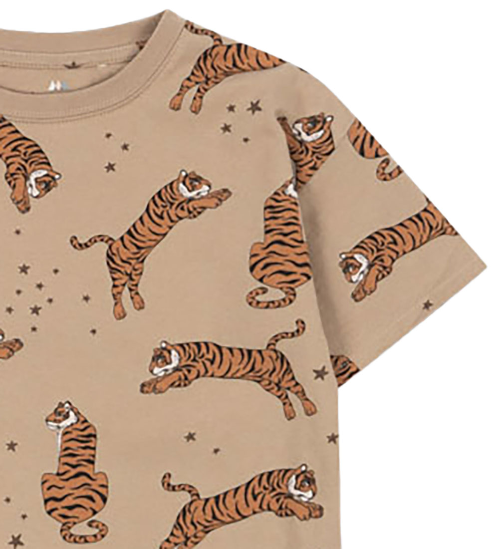 Konges Sløjd Shorts Set - Shorts/T-shirt - Lin - Tiger