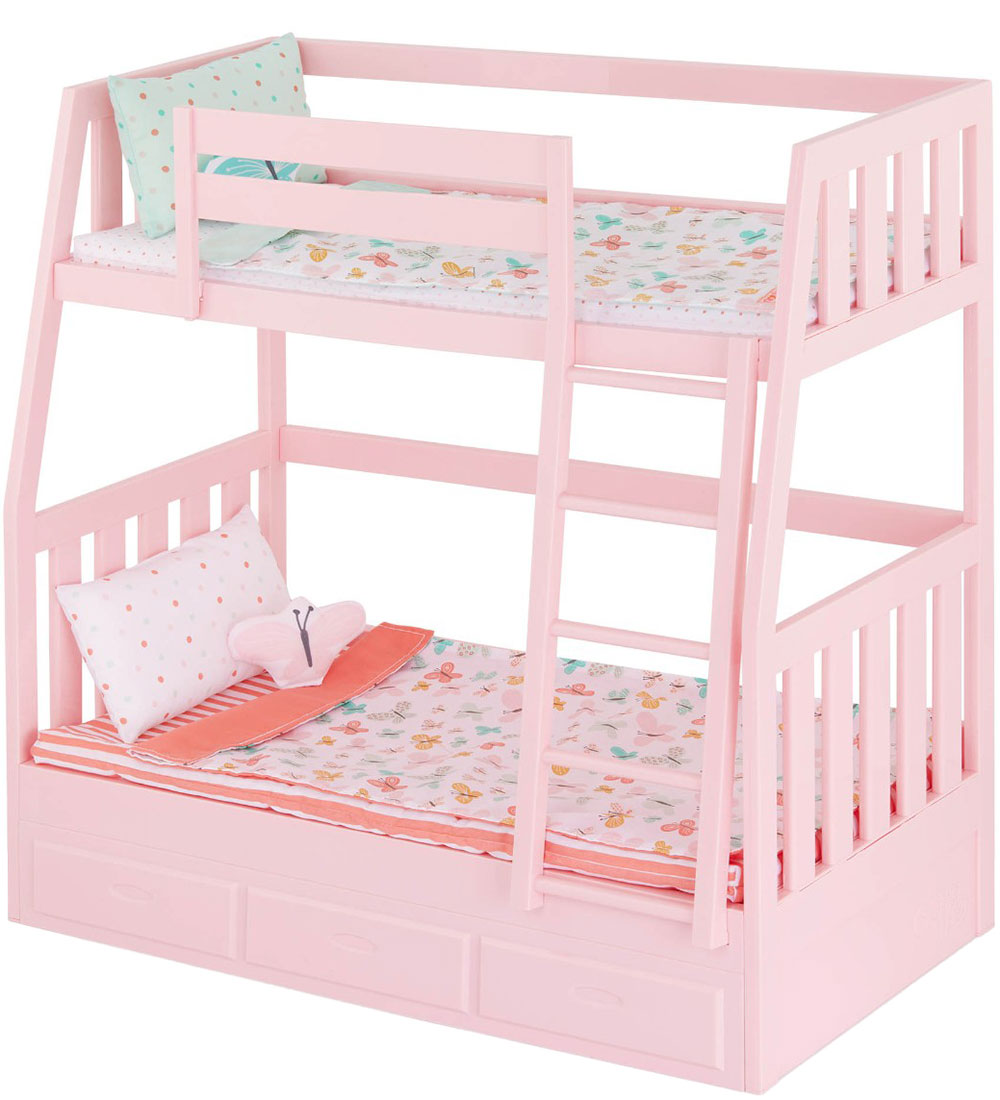 Our Generation Bunk bed w. Butterflies - Dreams Lining Two