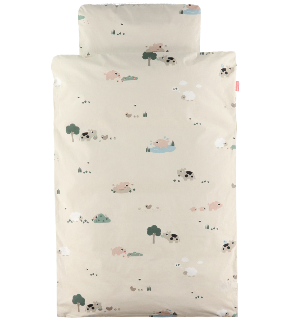 Done by Deer Bedding set Baby - Tiny Farm - Sand