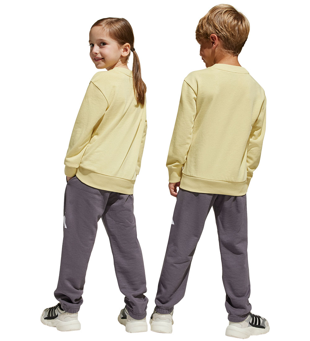 adidas Performance Sweat Set - Powder Yellow/White